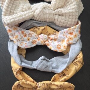 NEW Mixed Lot Baby Headbands ×4 0-12mo